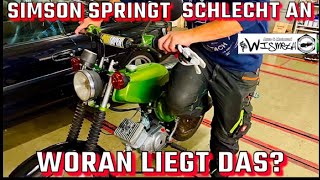 Simson springt schlecht an  Problem am Vergaser Fehlersuche Simson S51 [upl. by Editha]