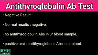 Anti Thyroglobulin Antibody Test  Thyroglobulin Test [upl. by Goulden]