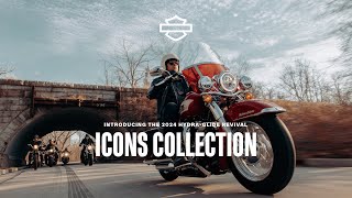 Introducing the 2024 HarleyDavidson HydraGlide Revival  Icons Motorcycle Collection [upl. by Asenab]