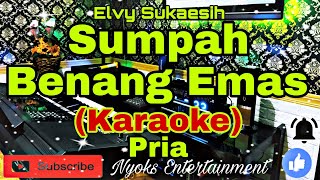 SUMPAH BENANG EMAS  Elvy Sukaesih KARAOKE Dangdut  Nada Pria  CIS minor [upl. by Kenney]