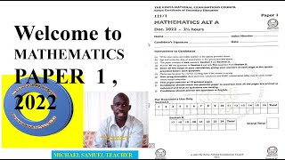 KCSE 2022 MATHEMATICS PAPER 1 ALT A  Section 1 [upl. by Alakcim731]