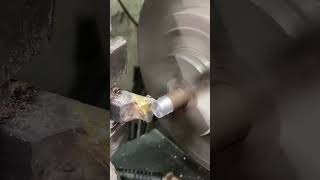 Rusty Metal Shaft Cutting in Proper Size youtubeshorts automobile cncmachine shortvideo [upl. by Elfrida]