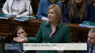 WATCH Rose ConwayWalsh gives Sinn Féins response to Budget 2024 in full [upl. by Mabelle753]