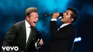 Luis Miguel Y David Bisbal quotContigo Aprendíquot En Vivo [upl. by Annol515]