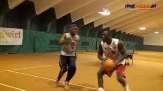 Deontay Wilder amp Tony Harrison play basketball at Wladimir Klitschko camp [upl. by Nwadal]