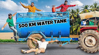 Hardest Driving Challenge😩 Can We Survive 500 KM In Water Tank  आज तो नर्क में आ गए 😞 [upl. by Eelnodnarb]