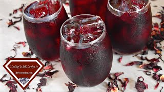 HOW TO MAKE HIBISCUS ICED TEA HOW TO MAKE JAMAICA Cooking With Carolyn [upl. by Frerichs518]