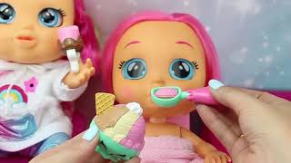 BEBÉS LLORONES 🌈 ¡Aventuras y Diversión con mis Muñecas Bebés PAÑALERAS LONCHERAS y SPA Cry Babies [upl. by Nailij]