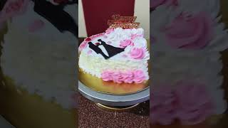 Simple anniversary cake design [upl. by Samuela]