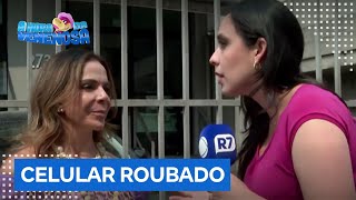 Sula Miranda fala com o Balanço Geral após roubo de celular Tranquilidade nem para trabalhar [upl. by Wayland]