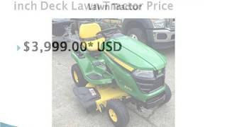 John Deere X370 Tractor with 42in Deck Lawn Tractor price specifications [upl. by Annabelle]