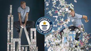 Largest Card Stacking Structure  Record Holder Profile  Bryan Berg Pt2  Guinness World Records [upl. by Todhunter494]