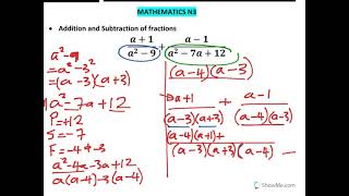 Mathematics N3 Lesson 5Full Curriculum [upl. by Shing168]