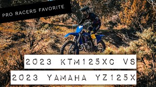 2023 Yamaha YZ125X VS 2023 KTM 125XC Josh Knight Desert Edition [upl. by Drahser]