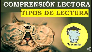 COMPRENSIÓN LECTORA  TIPOS DE LECTURA [upl. by Mieka]