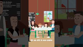 Quand on va au restaurant short Paroles musique animation song enfance kids dessinanimé [upl. by Liliane]