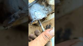 Aluminum Welding tricks ideashortsfeedyoutubeshortsexperimentshorts [upl. by Kaliope]