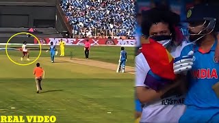 Palestine Supporter Invades Pitch To Meet Virat Kohli in India vs Australia match worldcupfinal [upl. by Nilesoj]