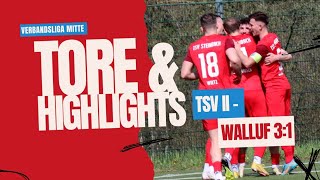 Tore amp Highlights TSV Steinbach II  SG Walluf 31  Verbandsliga Mitte [upl. by Aihpos]