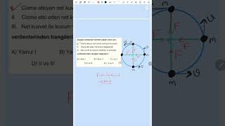 AYT FİZİK Çembersel Hareket soru 2 shorts keşfet ayt yks yks2024 aytfizik tyt tytfizik [upl. by Yeo]