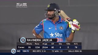 Ravindra Jadejas Magnificent 66 off 45 vs New Zealand  NZ vs IND 2014  3rd ODI Auckland [upl. by Fennessy433]