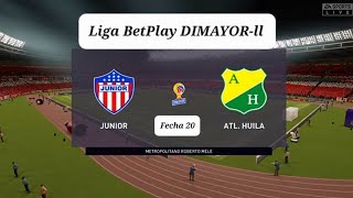 Junior de barranquilla vs Atletico huila Liga Betplay DIMAYORII 2023 Goles [upl. by Llenet]