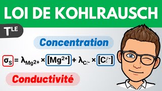 LOI DE KOHLRAUSCH ✅ Conductivité  Terminale spé  Chimie [upl. by Anelrihs731]