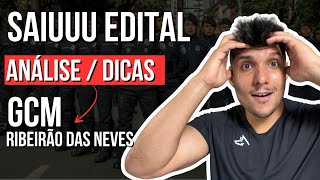 Dicas  Análise COMPLETA Edital GCM Ribeirão das Neves  Novo concurso [upl. by Adnawad367]