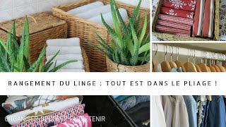 Dans nos armoires  ranger le linge [upl. by Aissej]