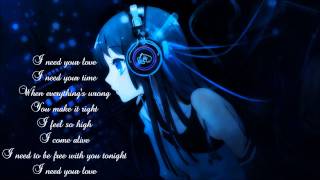 Nightcore I need your love Calvin Harris Ft Ellie Goulding [upl. by Layman]