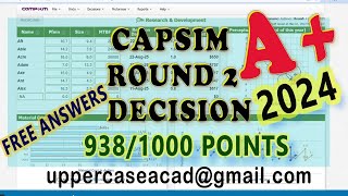 CAPSIM Round 2  Decisions 9381000 points [upl. by Lundberg]