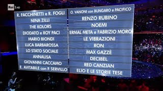 I 20 Campioni di Sanremo 2018 [upl. by Hedva]