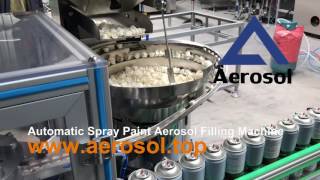 Automatic Y Shaped Aerosol Production Line for Spray Paint [upl. by Elocim]