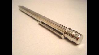 Santos De Cartier Ballpoint Pen Godrons Decor  eBay Listing by Alchemistic [upl. by Adnir]