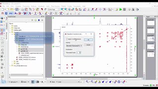 Usando o MestReNova para Tratamento de Espectros de RMN 2D COSY HSQC e HMBC [upl. by Crabb]