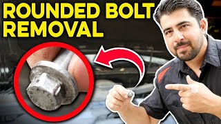 How To Remove A Rounded Nut Or Bolt Without An Impact Wrench [upl. by Yelad]