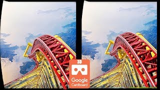 3D Roller Coasters S VR Videos 3D SBS Google Cardboard VR Experience VR Box Virtual Reality Video [upl. by Ingra]