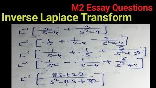 AP DIPLOMA  engineering mathematics 2  inverse Laplace Transform problems in Telugu [upl. by Anitroc805]