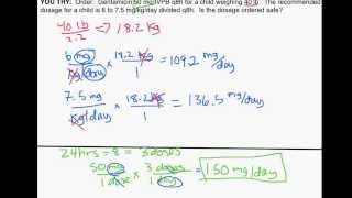 Pediatric Dosage Calculations by Weight Part 1 Is an Order Safe [upl. by Consalve]