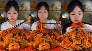 MUKBANG  ASMR  EATING FOOD 157 [upl. by Anivram]