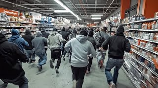 It Begins… Starving Migrants Raid NYC Supermarket [upl. by Eymaj]