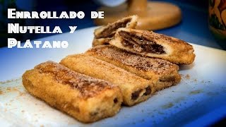 Enrollados de Nutella y Banana Monte Cristo [upl. by Kimberlyn]