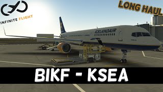 🔴Infinite Flight LIVE  LONG HAUL  Keflavik to Seattle [upl. by Okwu]