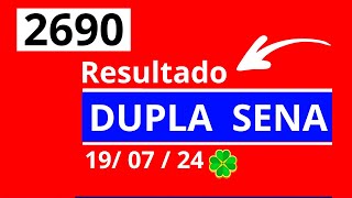 Dupla Sena de 2690  Resultado da dopla sena concurso 2690 [upl. by Jit]