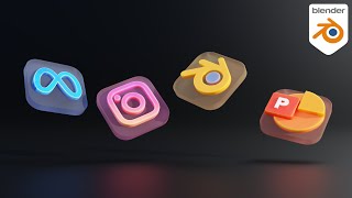 3D Icons In Blender FAST [upl. by Laval837]