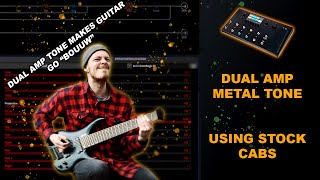 DUAL AMP METAL TONE Using Line6 Helix  Demo Walkthrough amp Hangout PRESET IN DESCRIPTION [upl. by Larrisa]