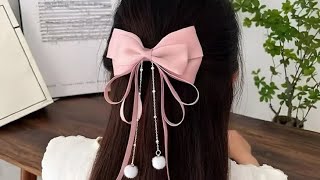 Bow clips design 202k❤️🤤 look like elegant 👀💕 [upl. by Sacrod]