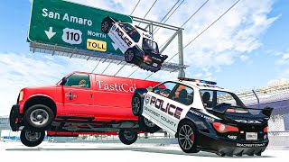 Police Car Chases 46  BeamNG DRIVE  SmashChan [upl. by Areikahs834]