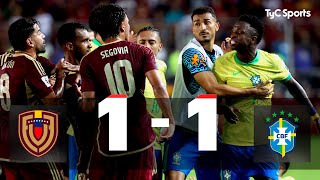 Venezuela 1  1 Brasil  Eliminatorias Sudamericanas al Mundial 2026  Fecha 11 [upl. by Raffin572]