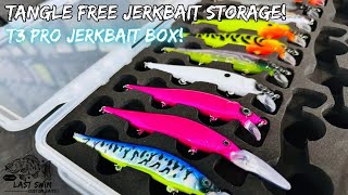 Tangle Free Jerkbait Storage  T3 Pro Jerkbait Box [upl. by Nnylkoorb]